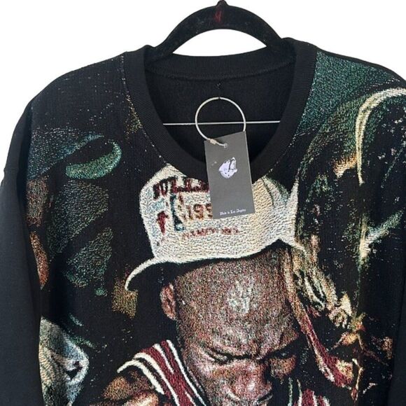 Dogfood Michael Jordan Fathers Day Custom Tapestry Sweatshirt Crewneck Black NWT - Picture 3 of 6